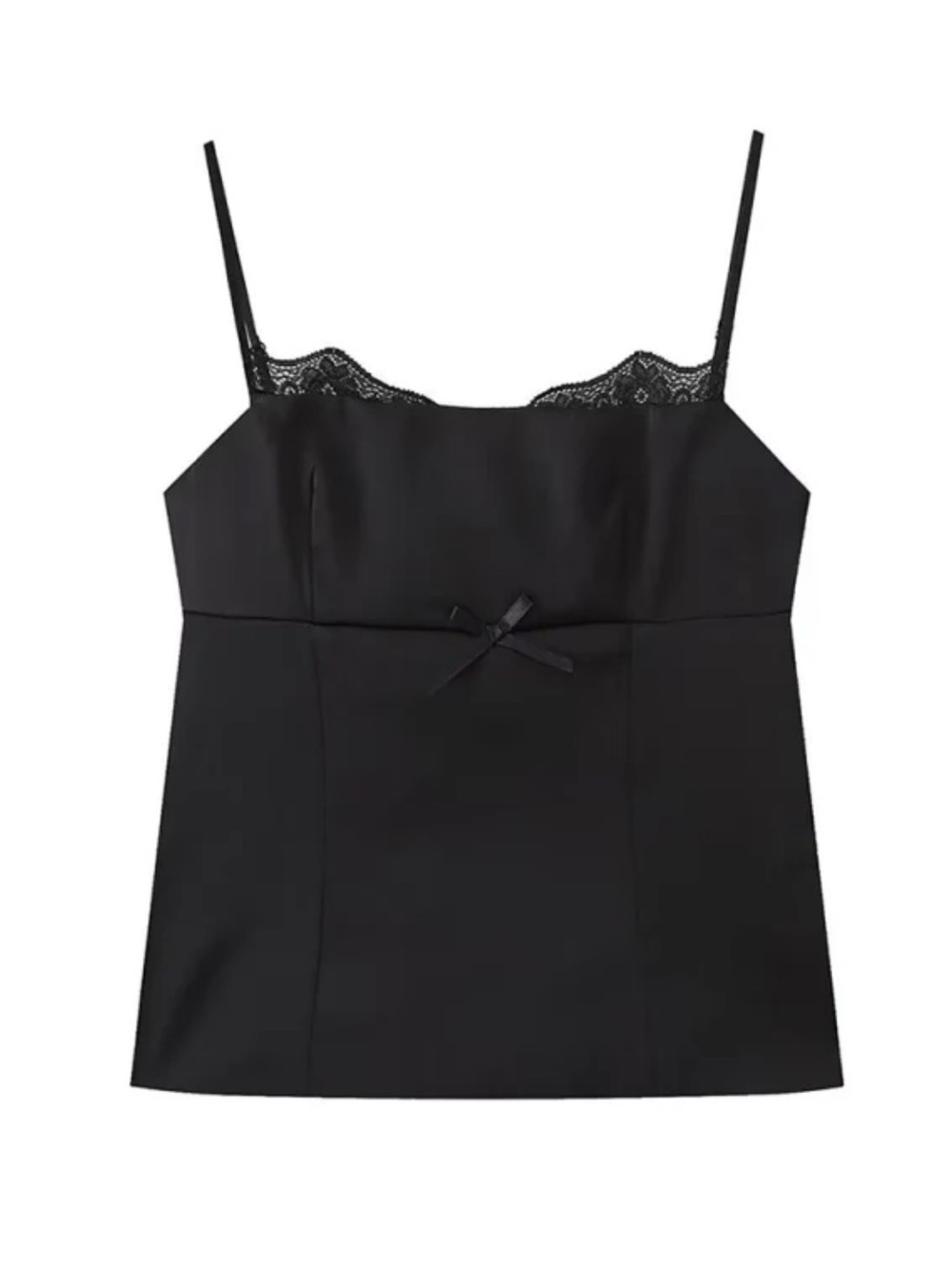 NWT Zara Black Lace Cami Tank 🫒🍸